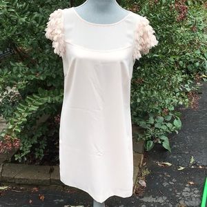 Warehouse Light Pink Chiffon Mini Dress